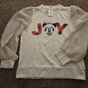 Disney Cream Kids Top with Minnie Mouse Design